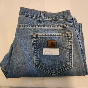 Carhartt Men's Relaxed-Fit Tapered-Leg Jeans in size (38W x 30L)